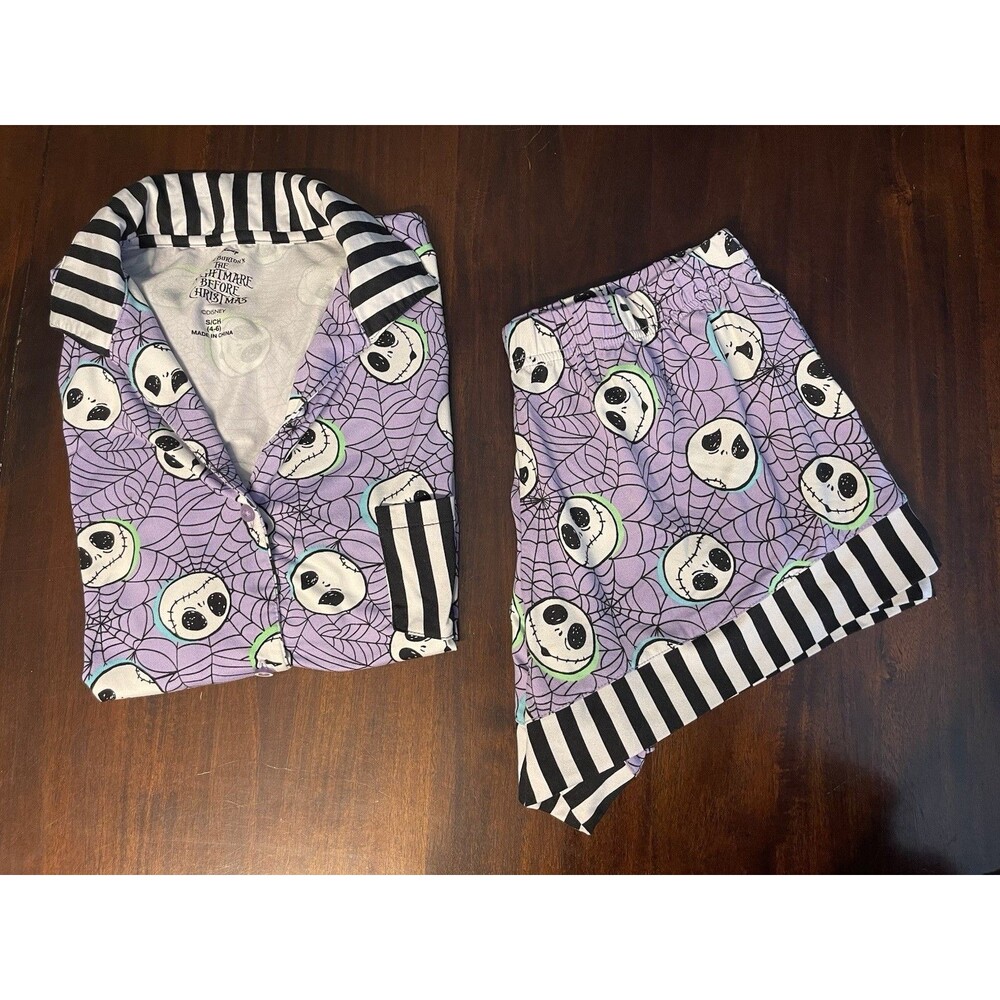 Disney Nightmare Before Christmas Jack Skellington Size S 2pc Lounge Set